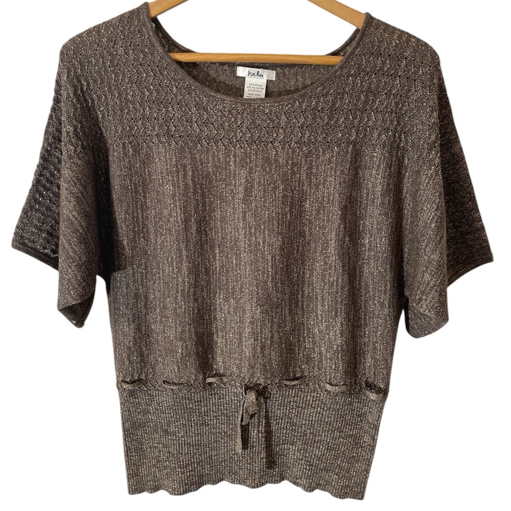 C24- Isela Women’s Small dressy lightweight sweater blouse